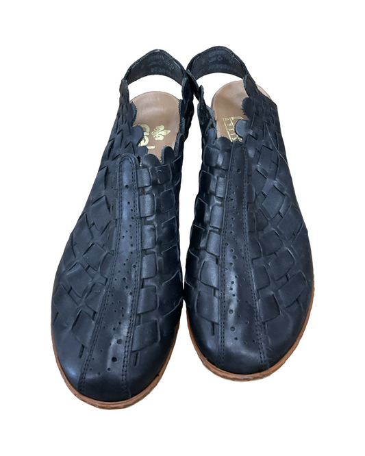 Sandals Heels Block By Riekers In Black, Size:8