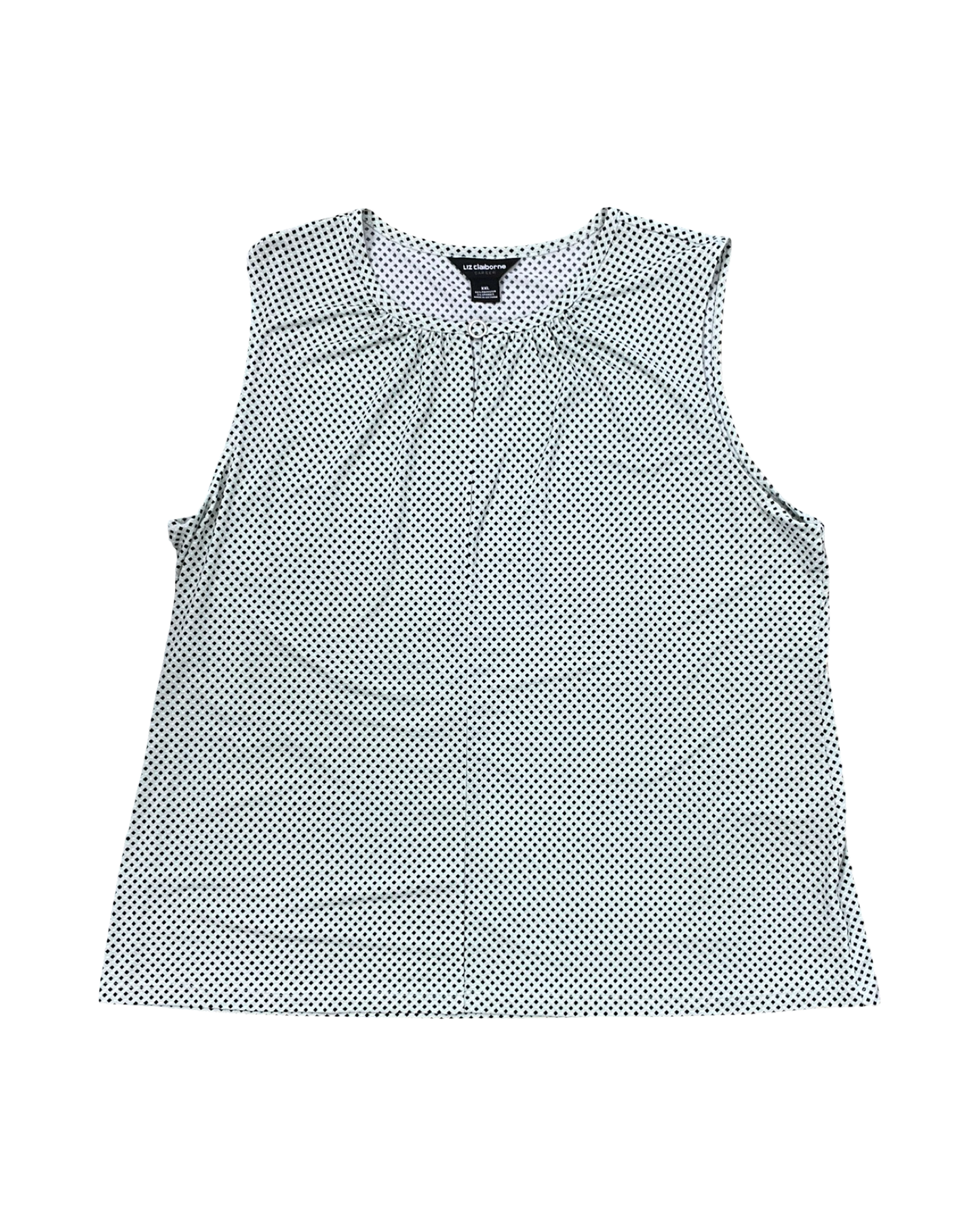 Top Sleeveless By Liz Claiborne In Green, Size:1X