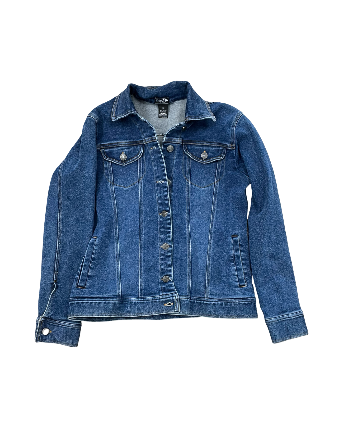 Jacket Denim By Clothes Mentor In Blue Denim, Size:Xl