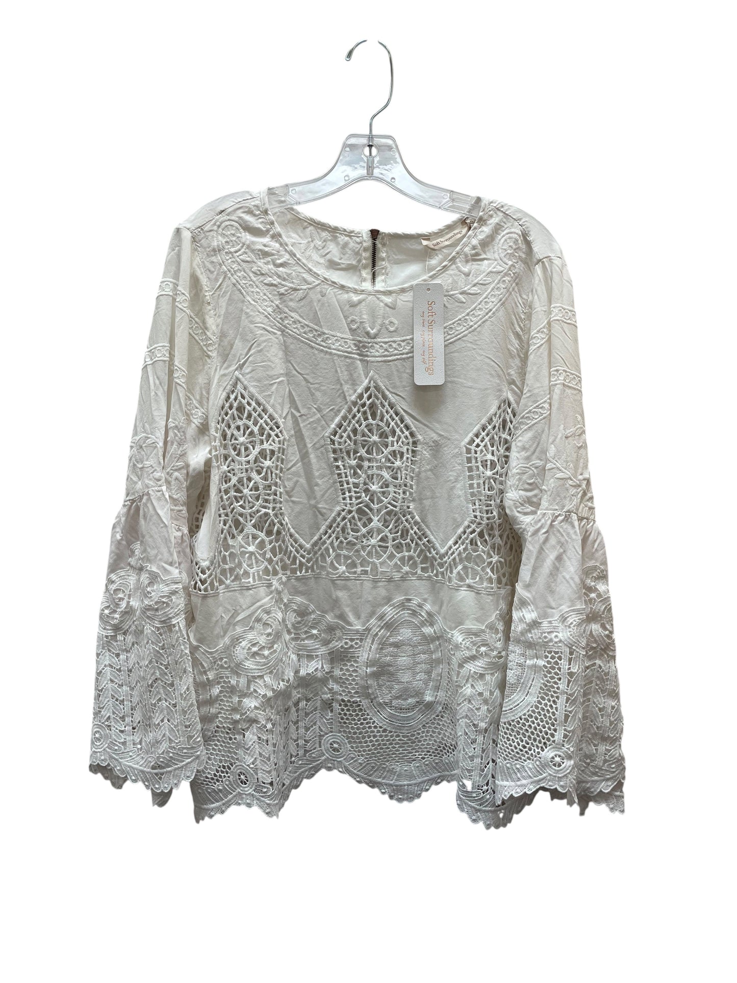 Top Ls Basic By Soft Surroundings In White, Size:Xl