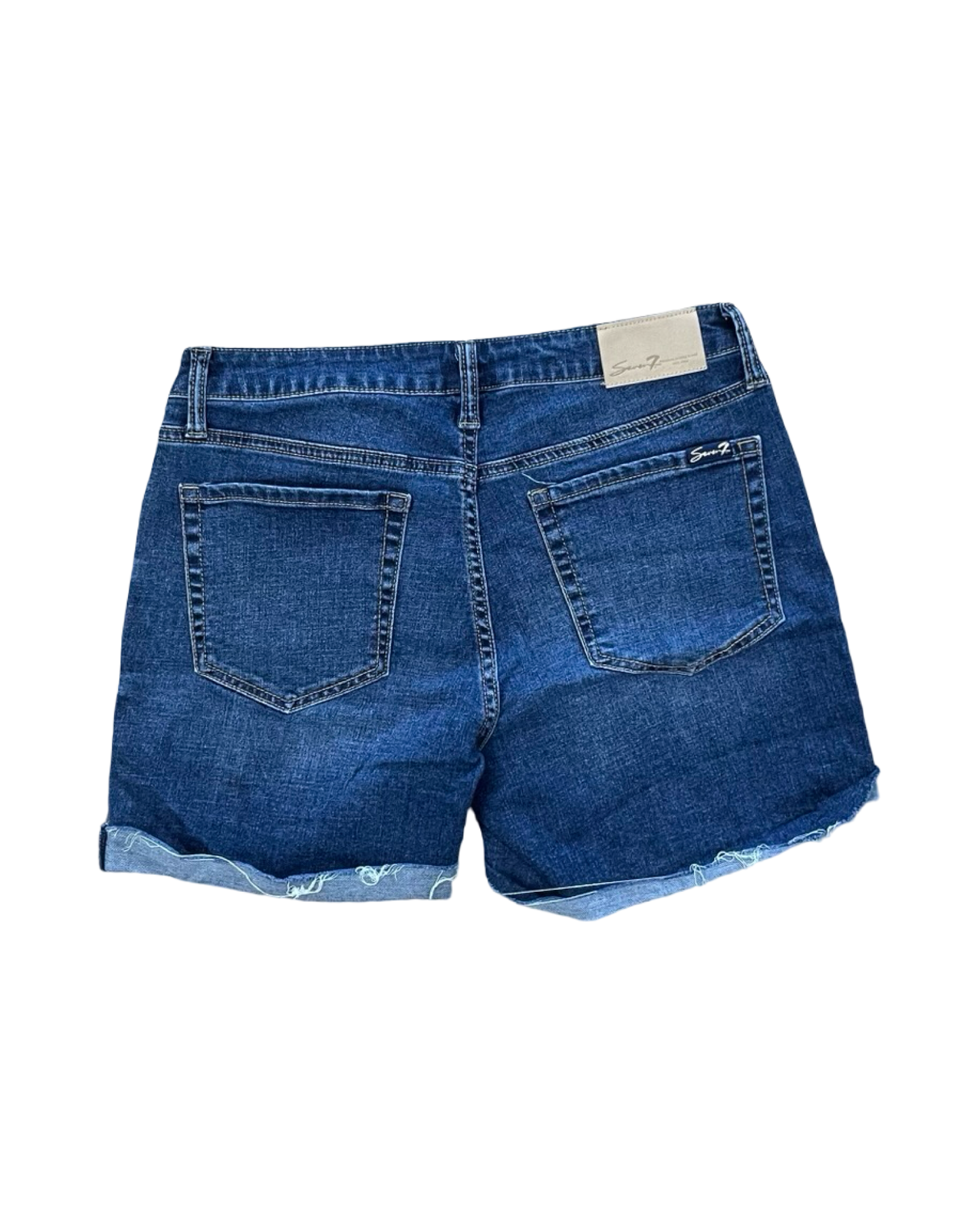 Shorts By Seven 7 In Blue Denim, Size:8