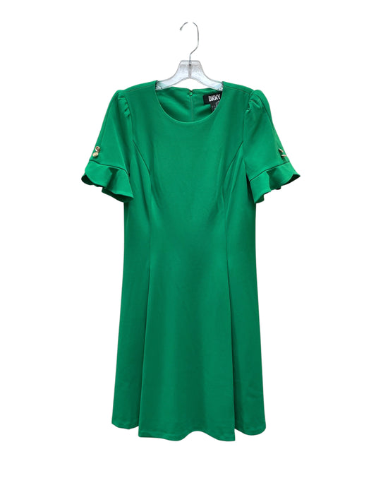 Dress Casual Midi By Dkny In Green, Size:8