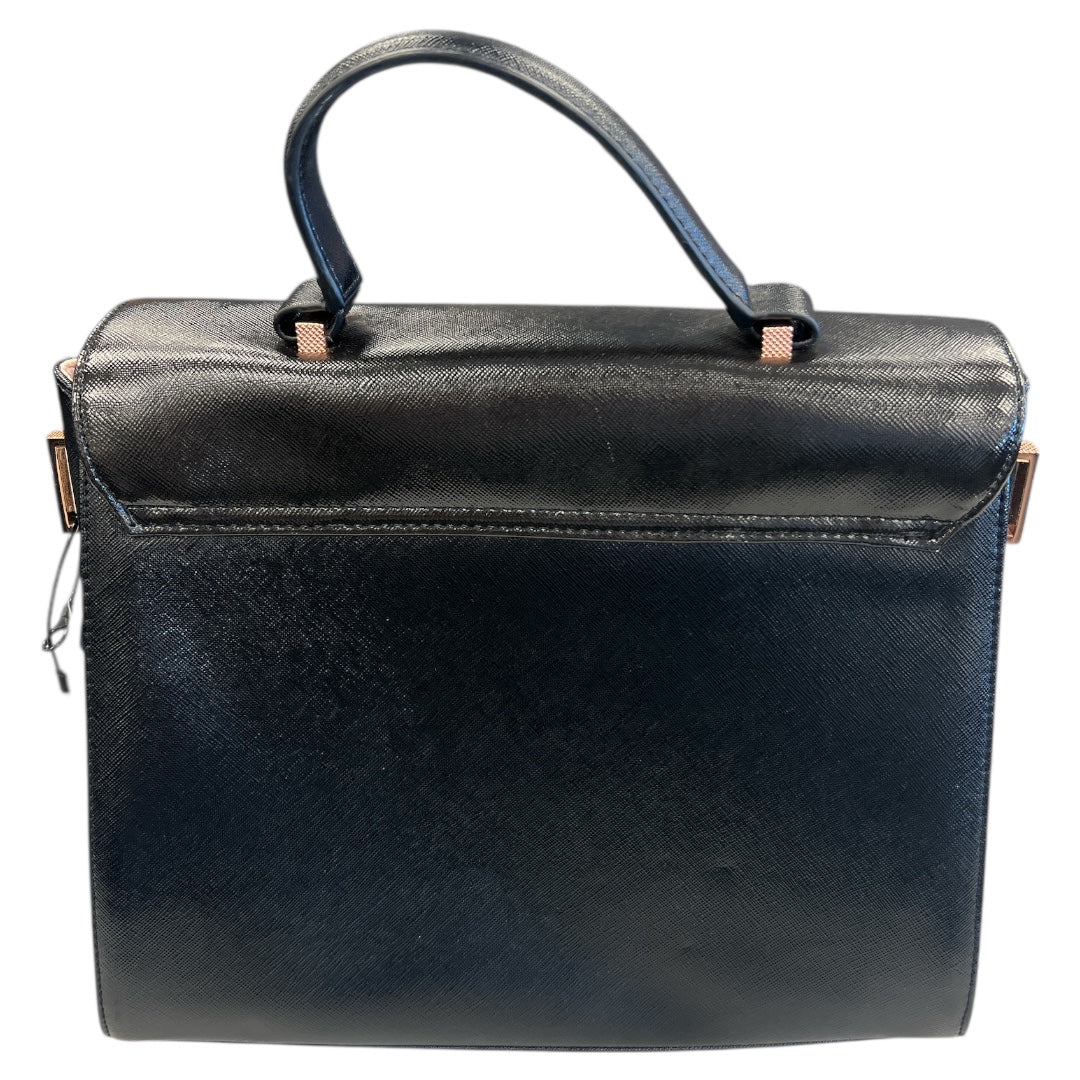 Handbag Leather By Ted Baker In Black, Size:Medium