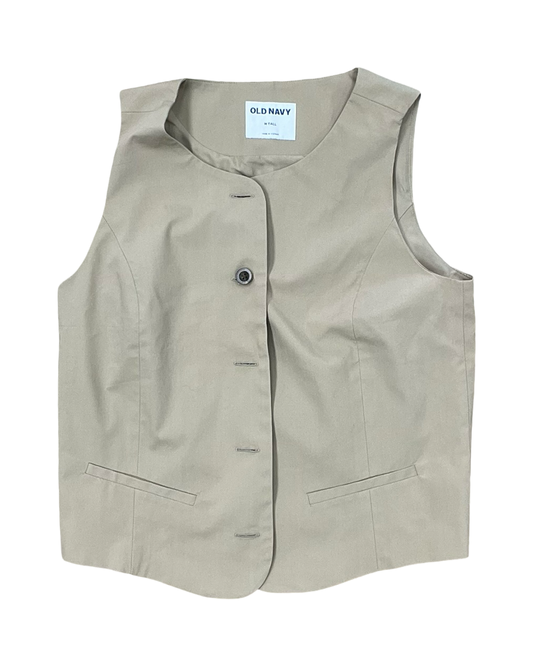 Vest Other By Old Navy In Tan, Size:M