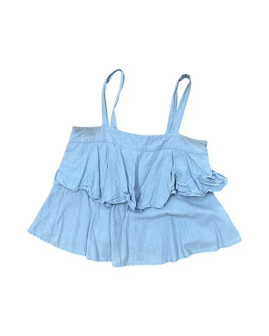 Top Sleeveless By Abound In Blue Denim, Size:S