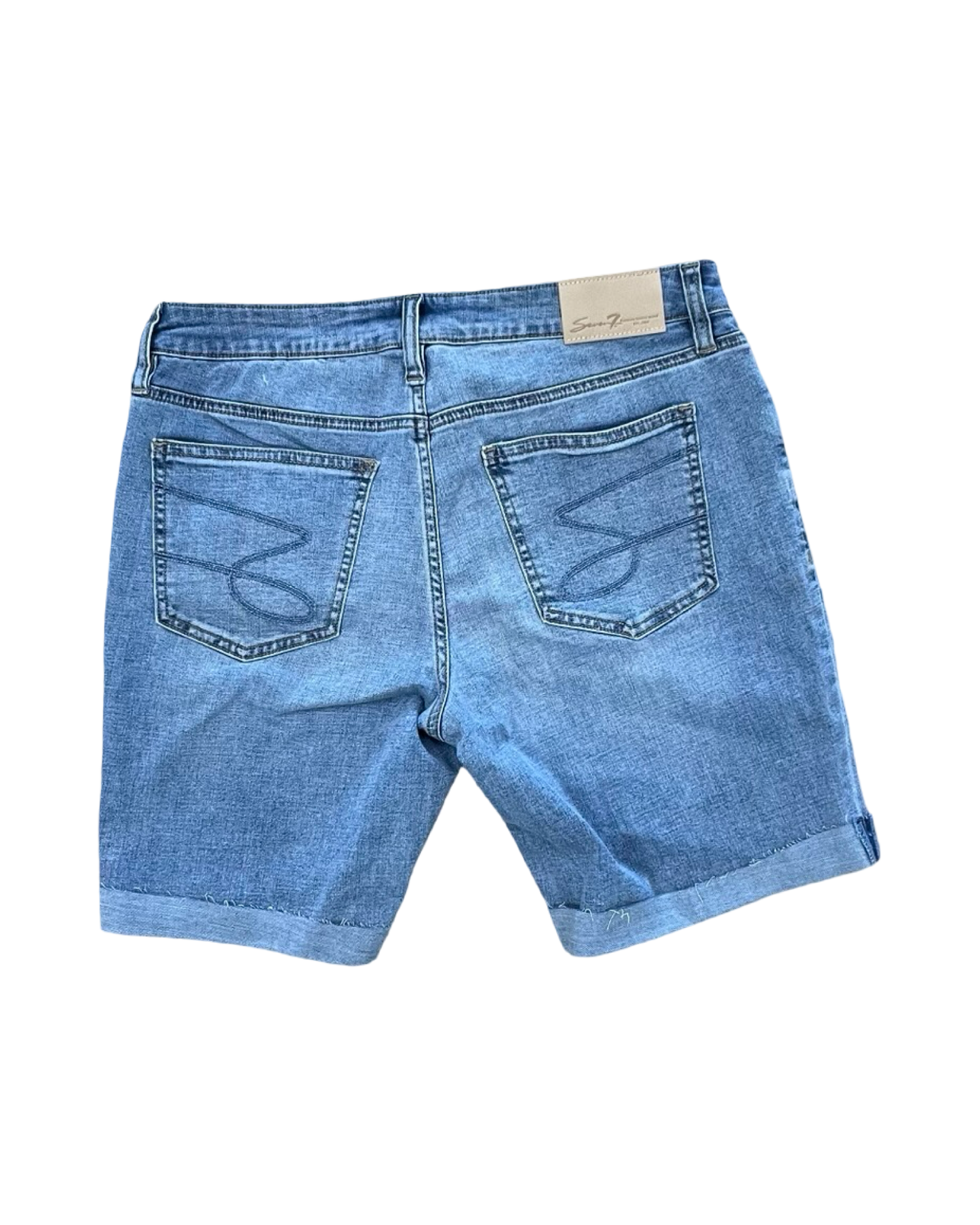 Shorts By Seven 7 In Blue Denim, Size:8