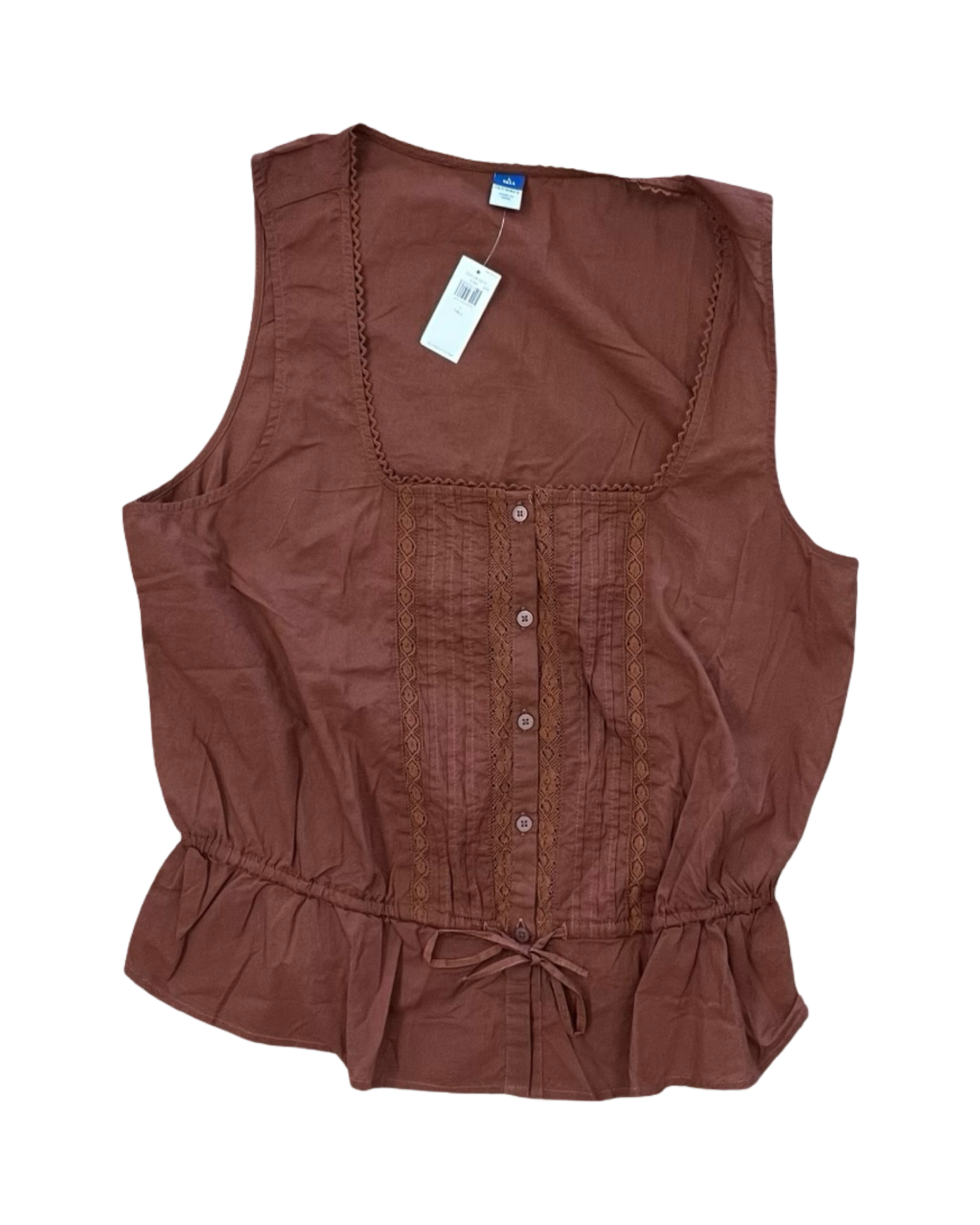 Top Sleeveless By Old Navy In Brown, Size:L