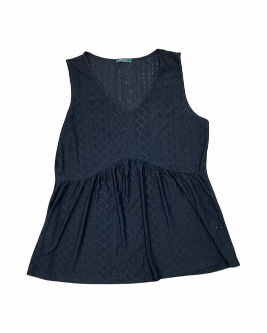 Top Sleeveless By Clothes Mentor In Black, Size:Xl