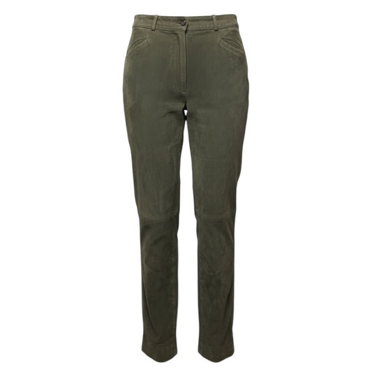 100% Suede Pants By Carlisle In Green, Size: 4