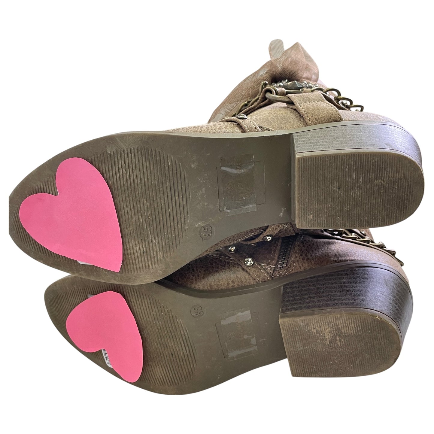 Boots Knee Heels By Venus In Tan, Size:8.5