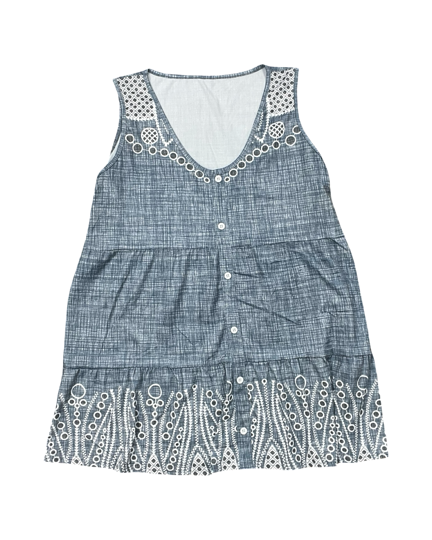 Top Sleeveless By Clothes Mentor In Blue, Size:1X