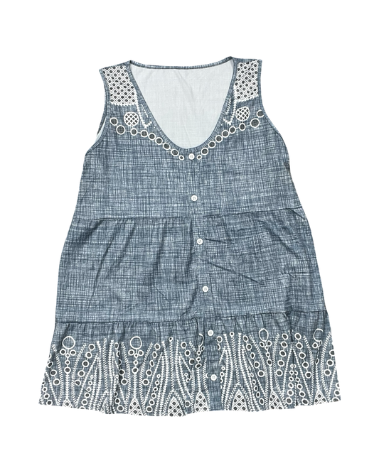 Top Sleeveless By Clothes Mentor In Blue, Size:1X