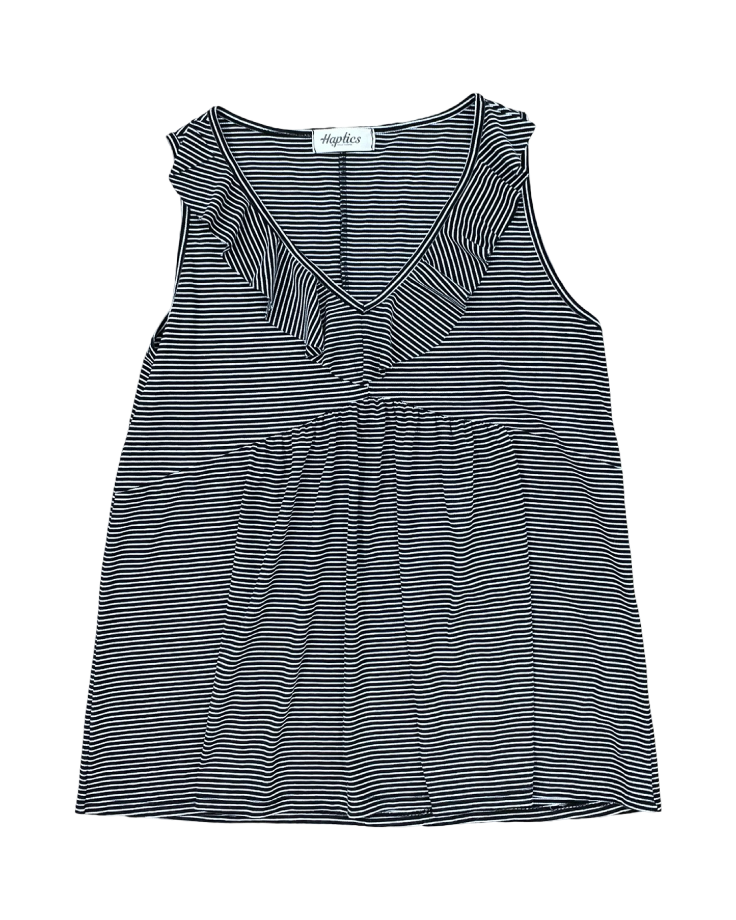 Top Sleeveless By Haptics In Black & White, Size:M
