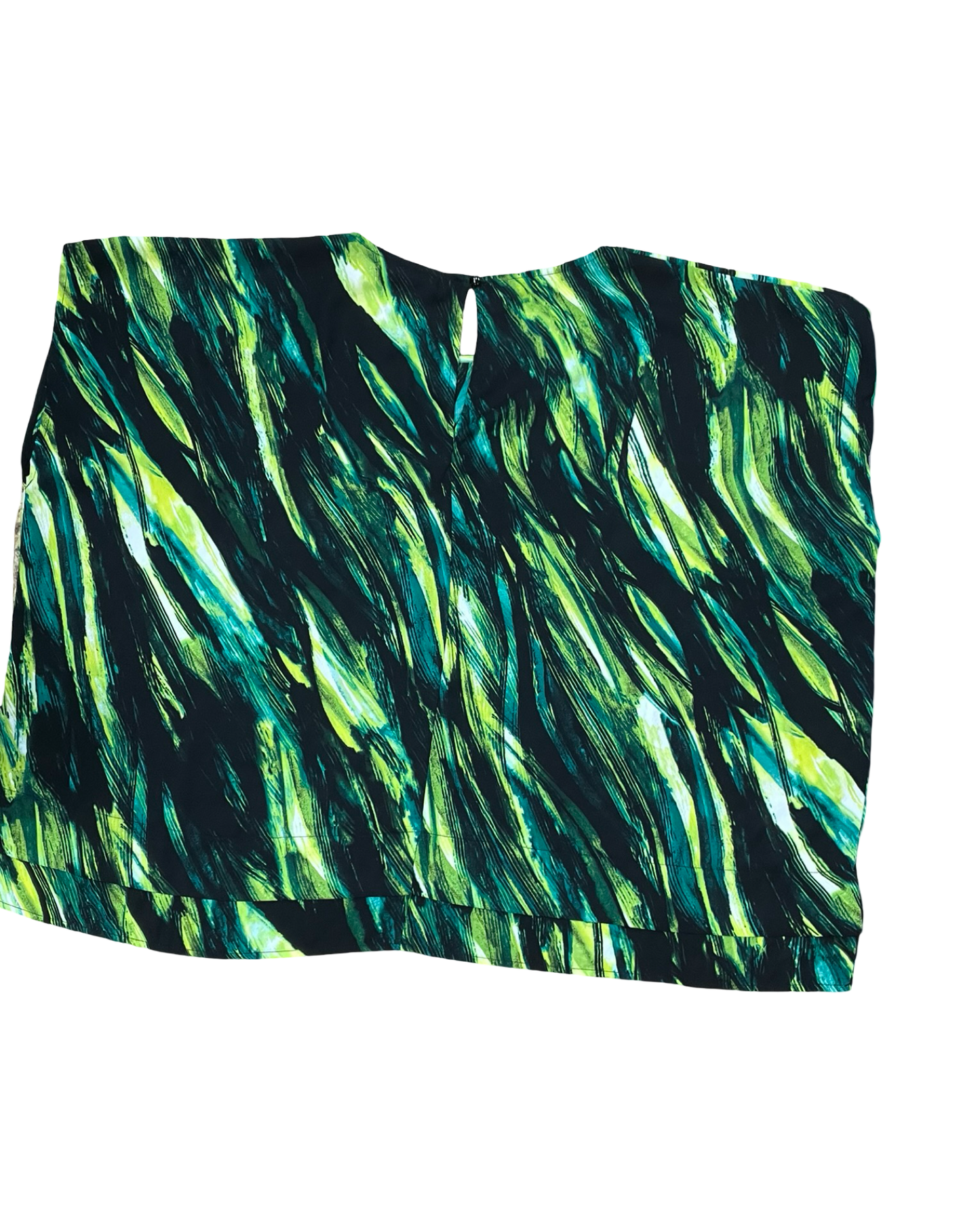 Top Ss By Ava & Viv In Black & Green, Size:1X