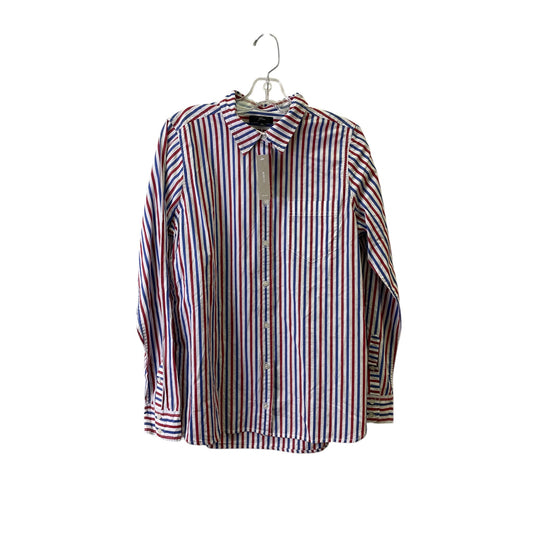 Top Ls By J. Crew In Red & White, Size:M