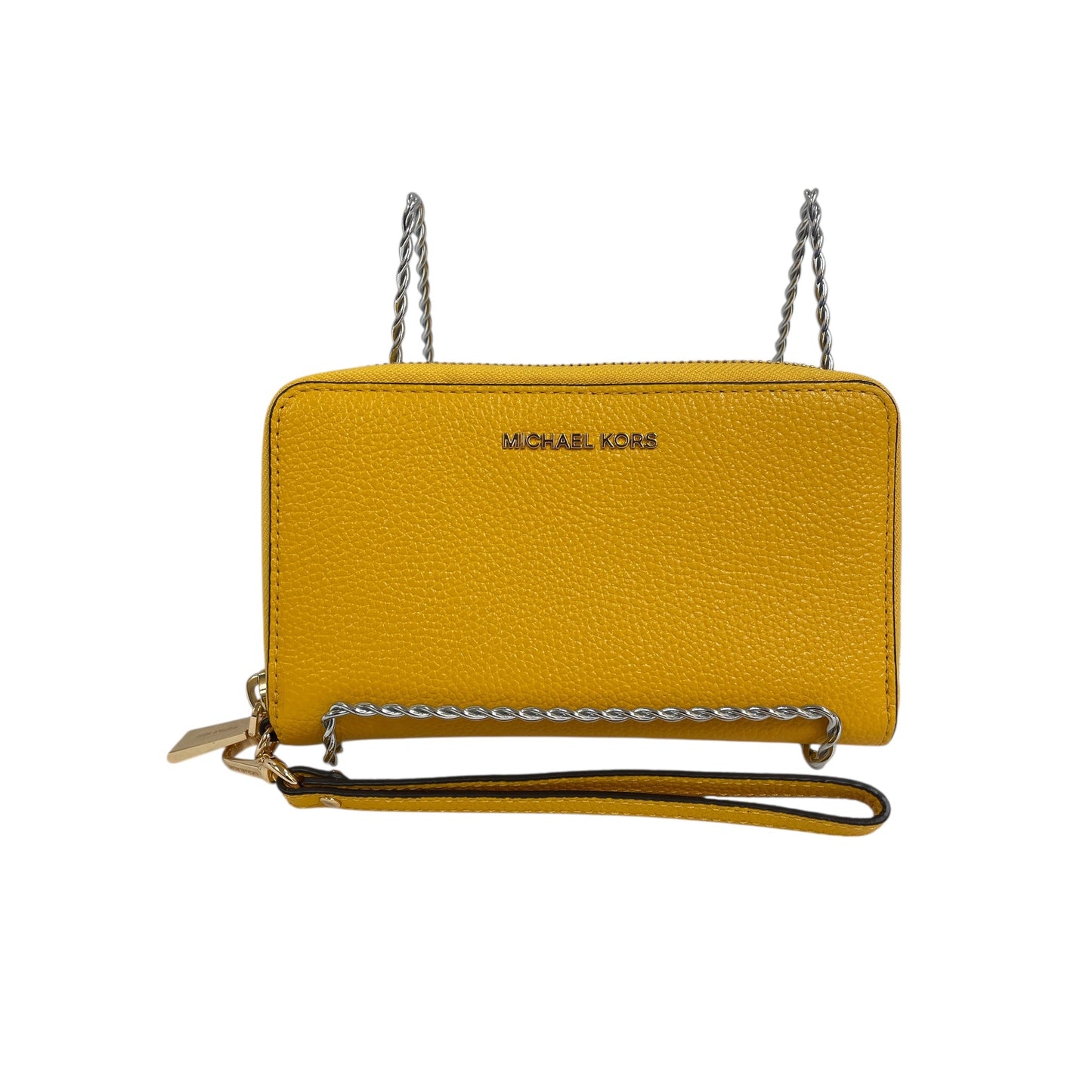 Wristlet Designer By Michael Kors In Yellow, Size:Medium