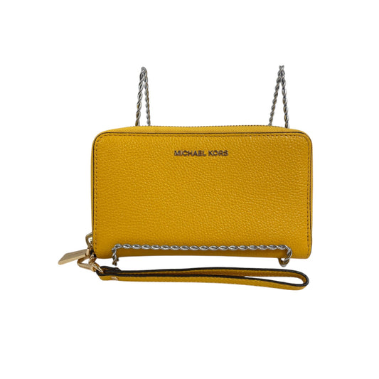 Wristlet Designer By Michael Kors In Yellow, Size:Medium