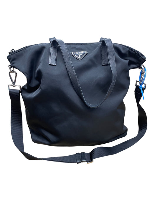 Handbag Luxury Designer By Prada In Black, Size:Large