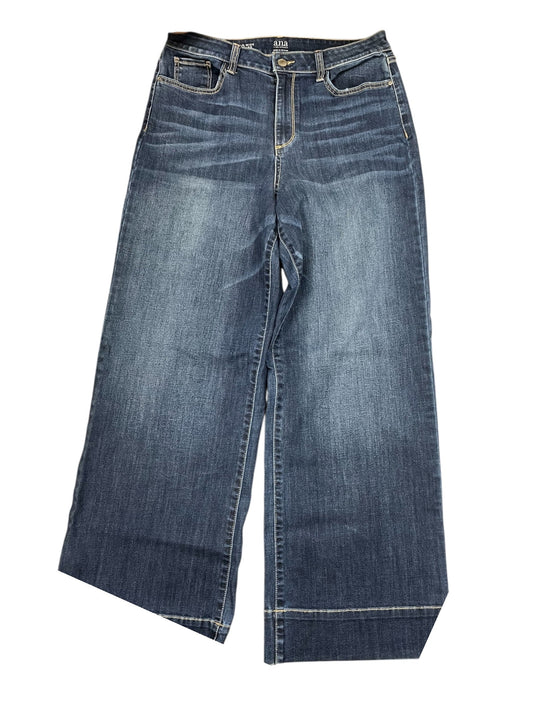 Jeans Wide Leg By Ana In Blue Denim, Size:10