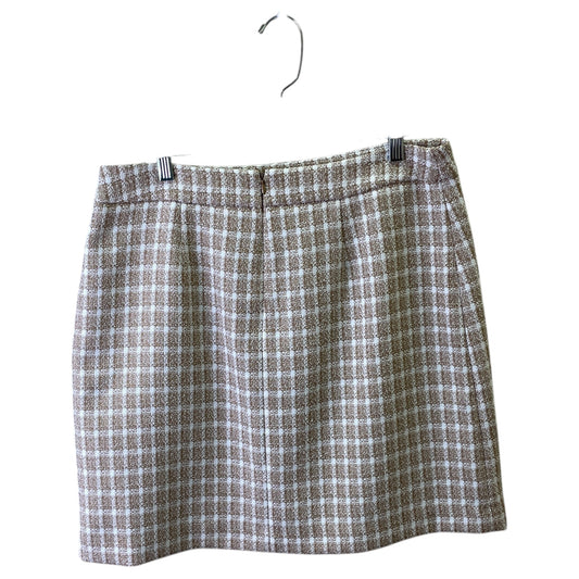 Skirt Mini & Short By Nine West In Tan & White, Size:12