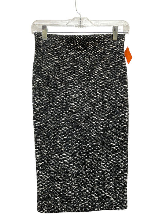 Skirt Midi By Ann Taylor In Black & Tan, Size:0