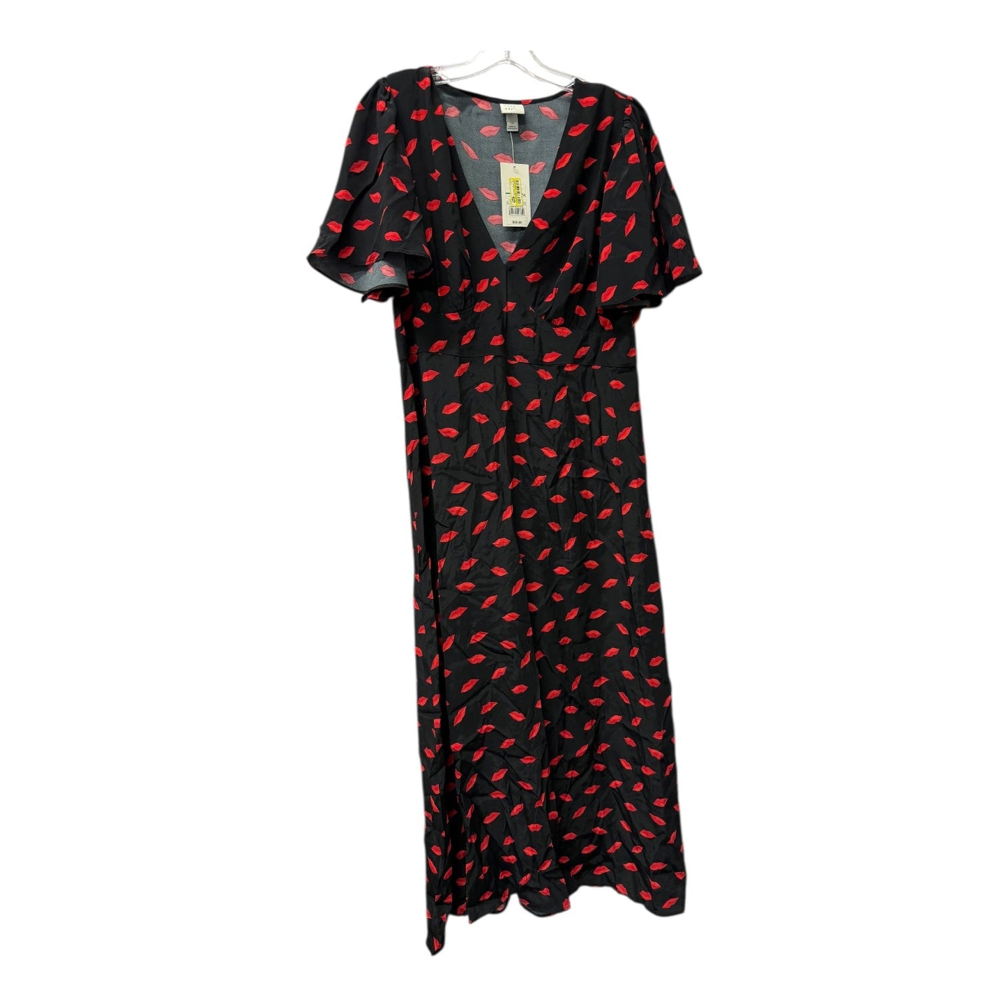 DRESS CASUAL MAXI by A NEW DAY in BLACK & RED, Size:L