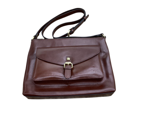 Crossbody Designer By Patricia Nash In Brown, Size:Large