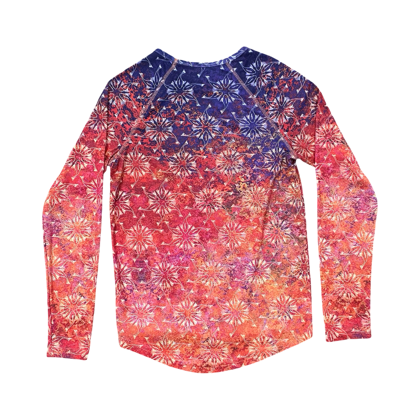 Top Ls By Reel Legends In Orange & Purple, Size:S