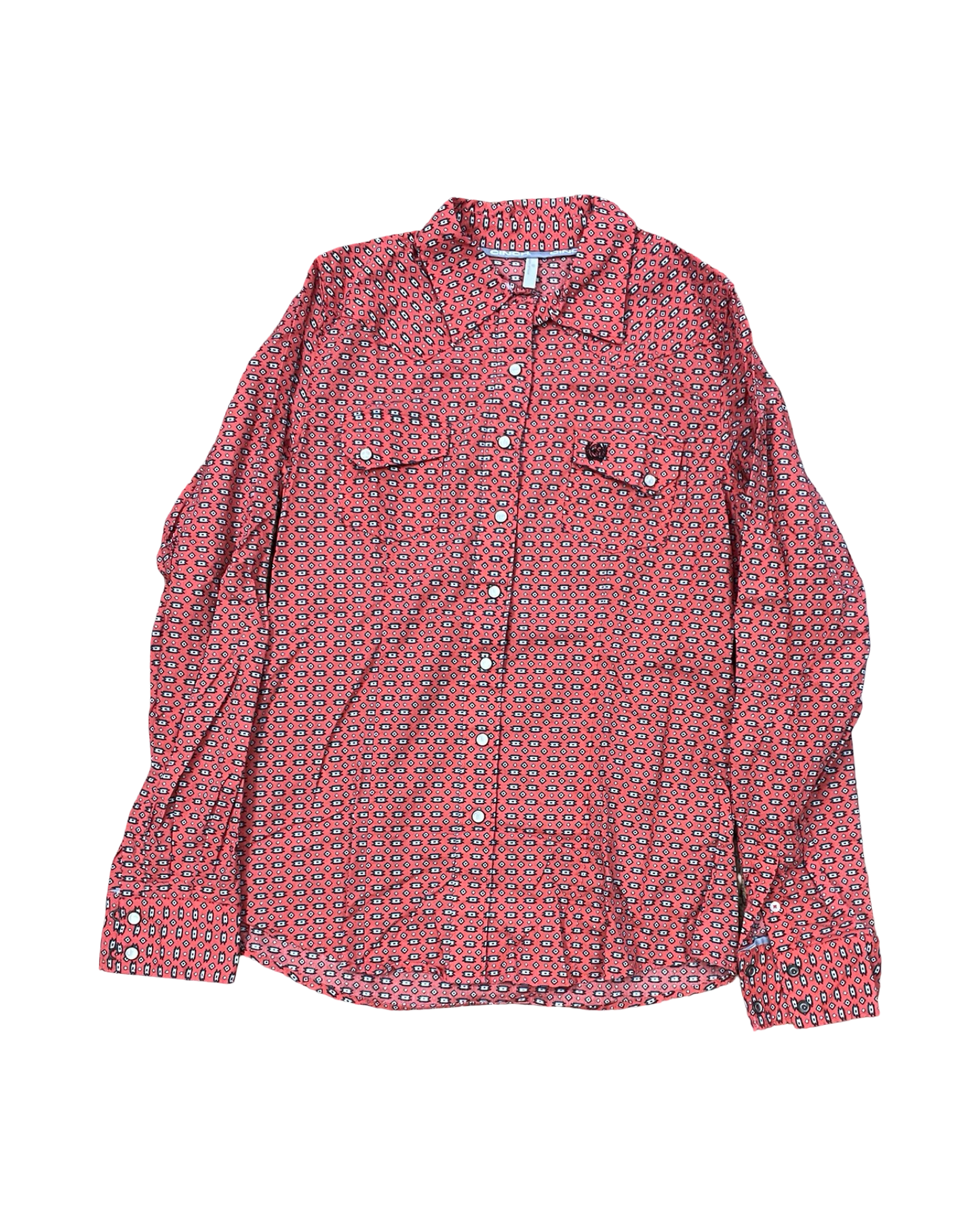Blouse Ls By Clothes Mentor In Red, Size:M
