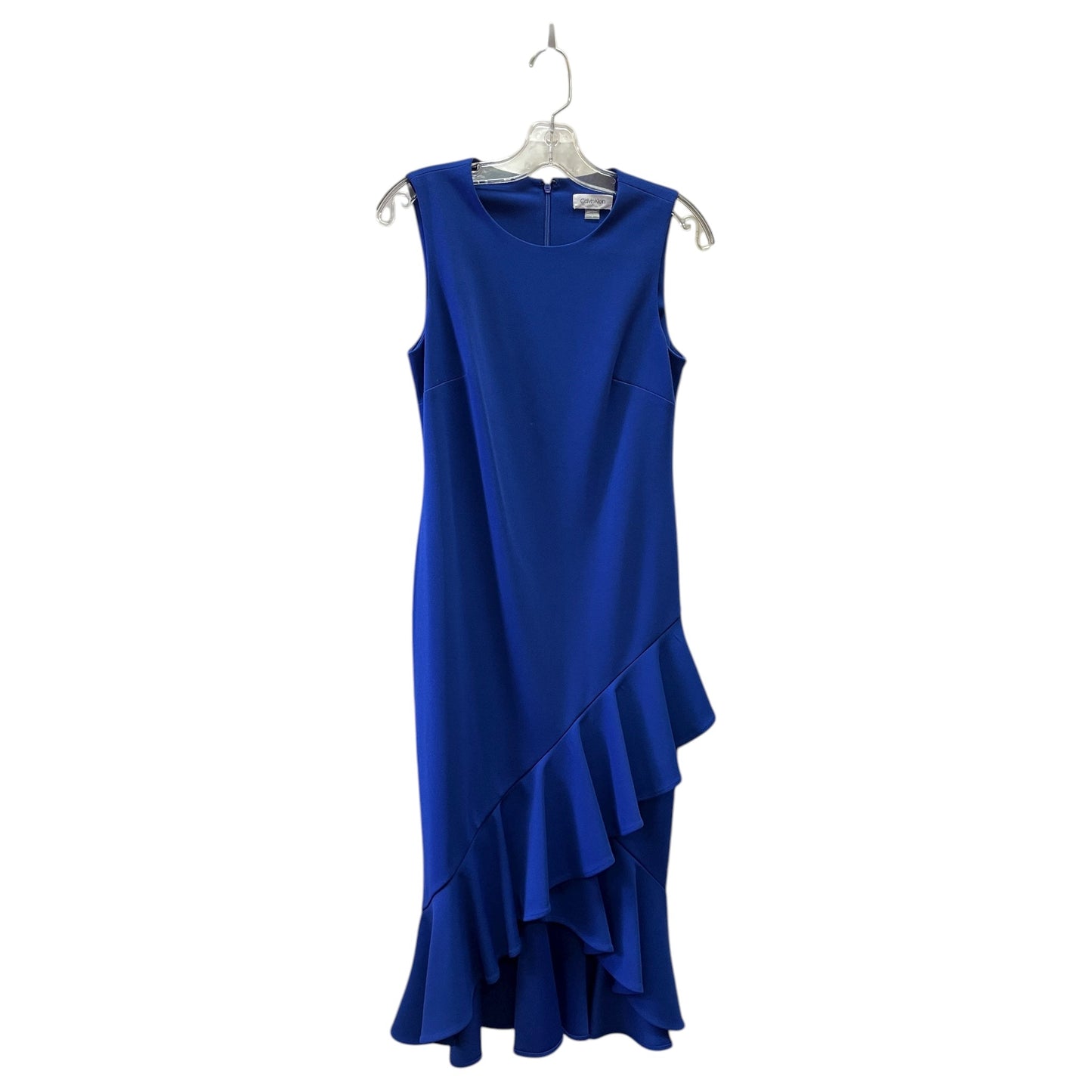 Dress Casual Midi By Calvin Klein In Blue, Size:6