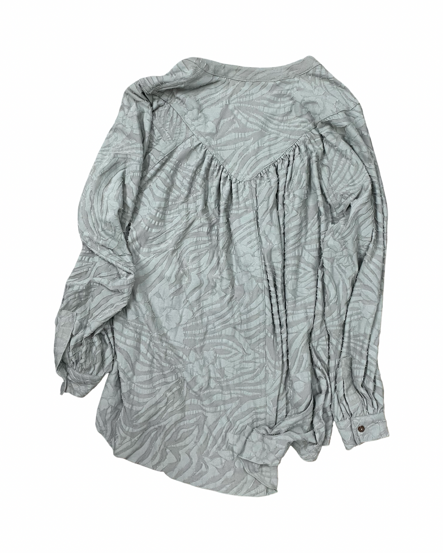 Blouse Ls By Free People In Black & Green, Size:M