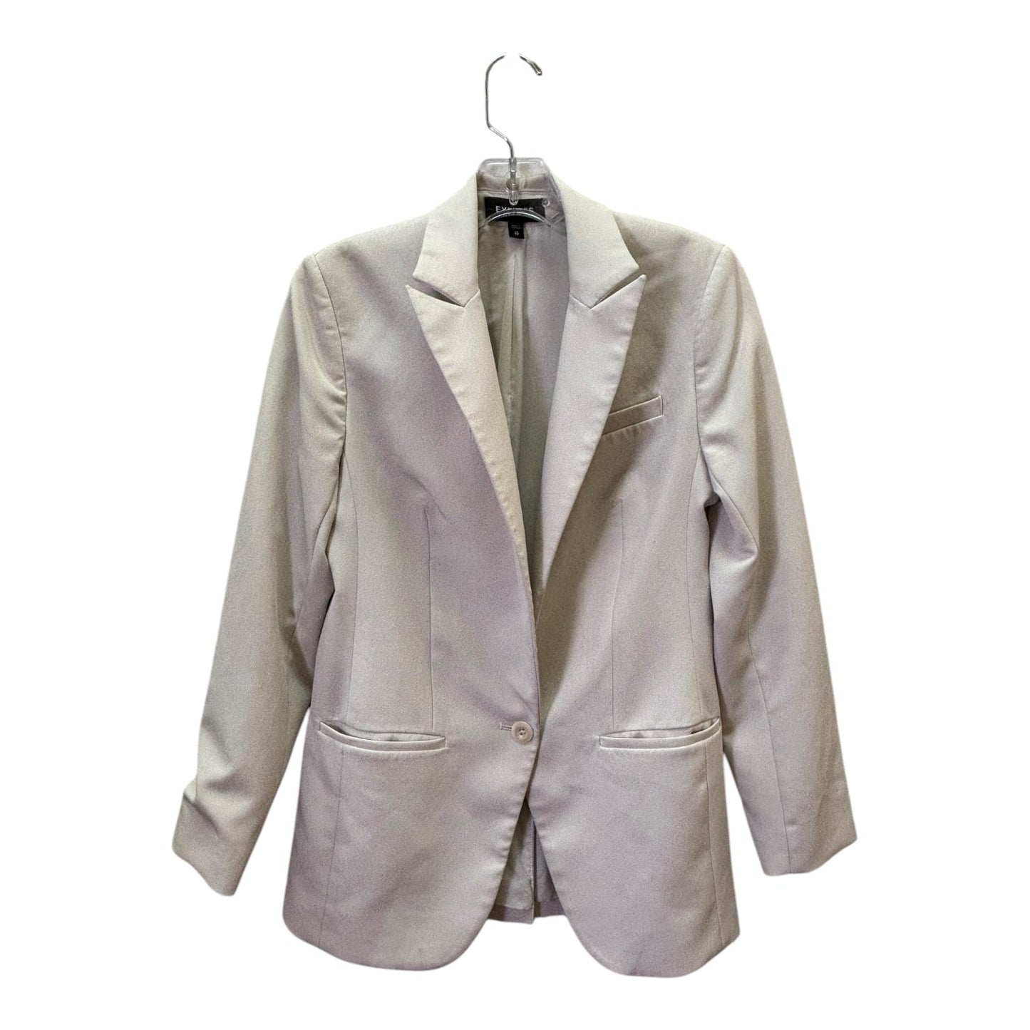 Blazer By Express In Ivory, Size:Xs