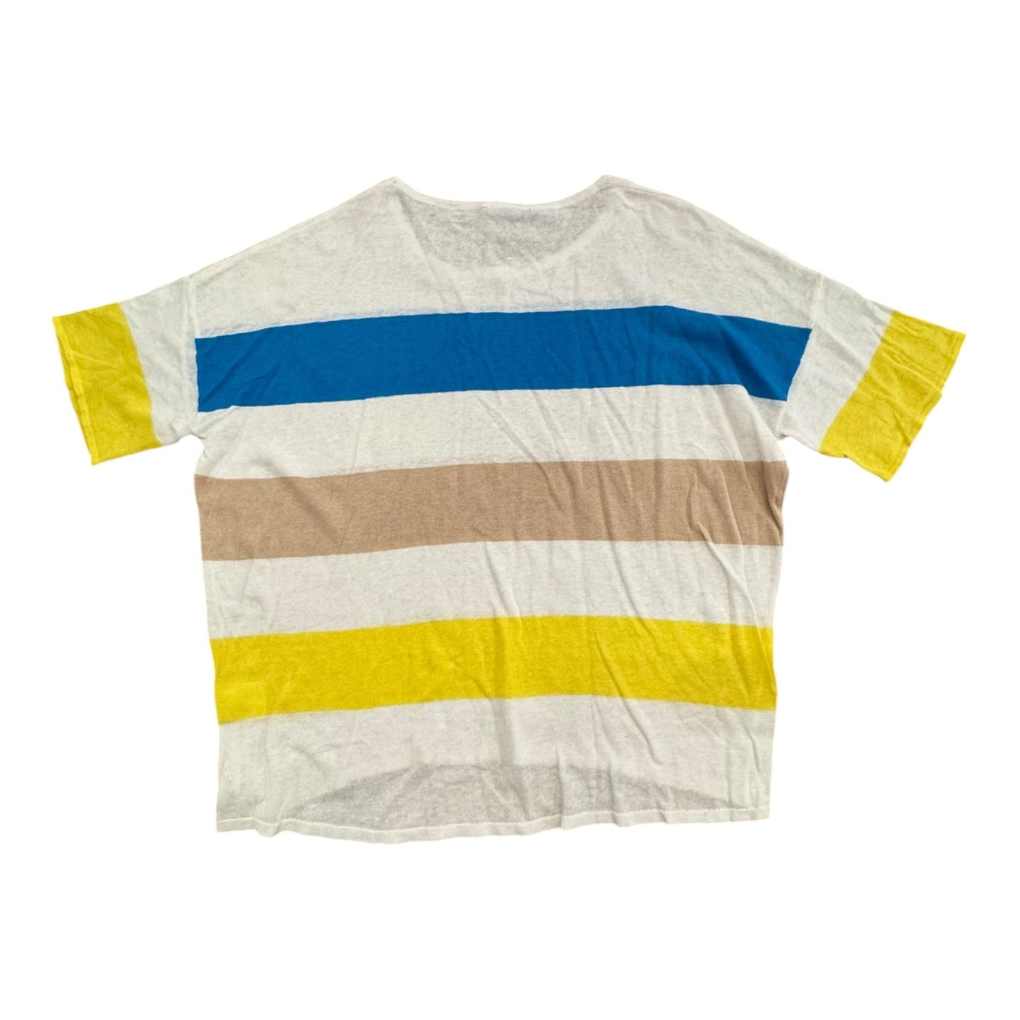 Sweater Ss By Alison Sheri In Striped Pattern, Size:Xl