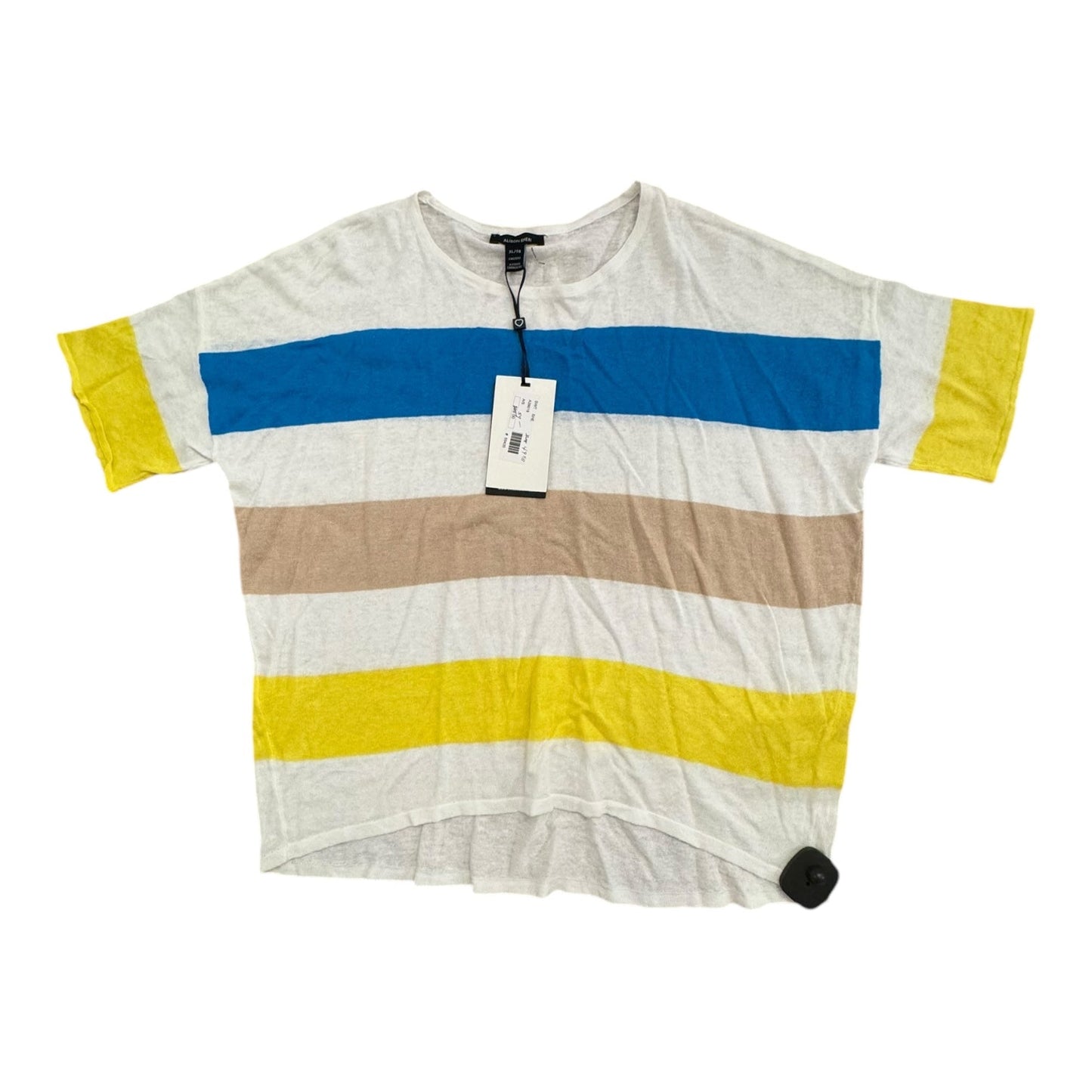 Sweater Ss By Alison Sheri In Striped Pattern, Size:Xl