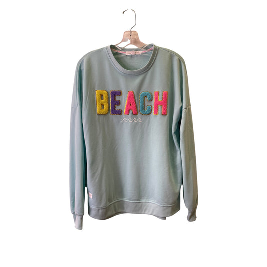 Sweatshirt Crewneck By Simply Southern In Blue, Size:M