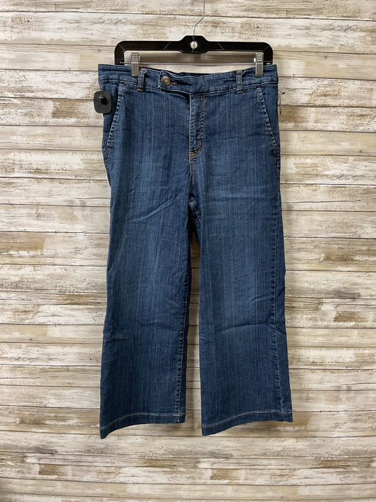 Jeans Cropped By Bandolino In Blue Denim, Size:12