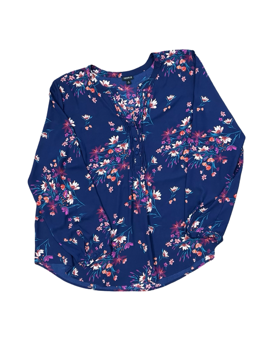 Top Ss By Torrid In Blue, Size:2X