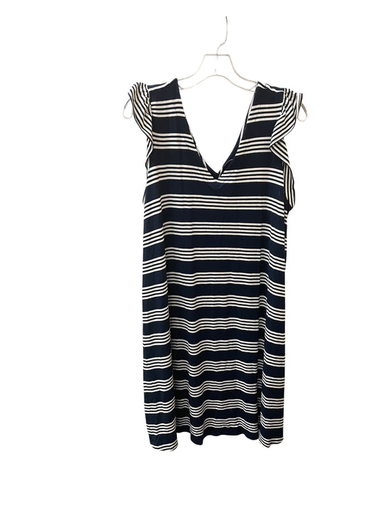 Dress Casual Midi By Loft In Striped Pattern, Size:Xl
