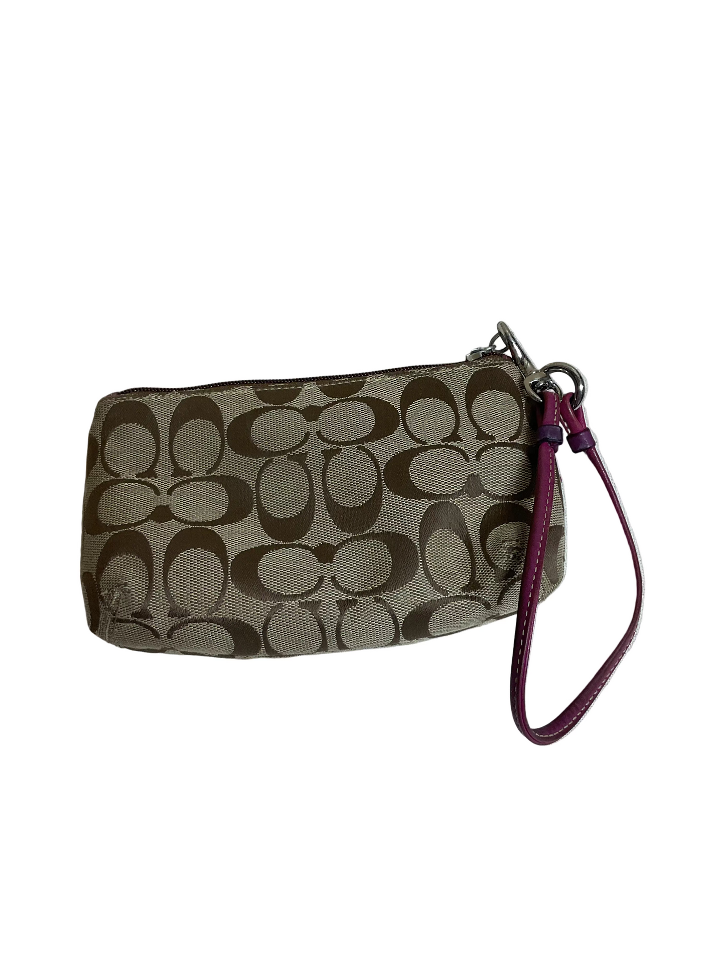 Wristlet Designer By Coach In Brown & Pink, Size:Medium