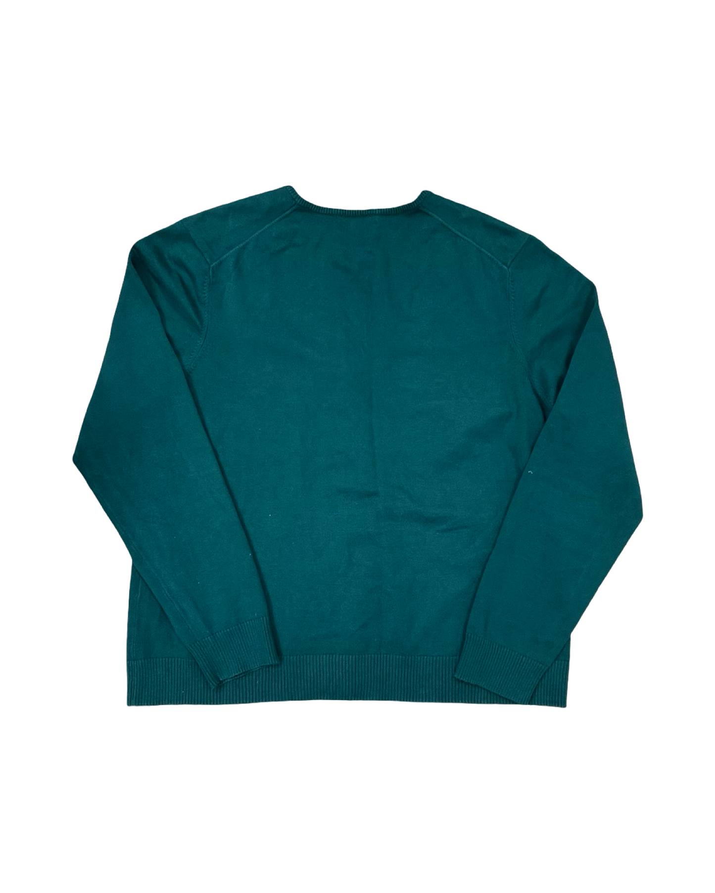 Sweater Cardigan By Lands End In Green, Size:Xl