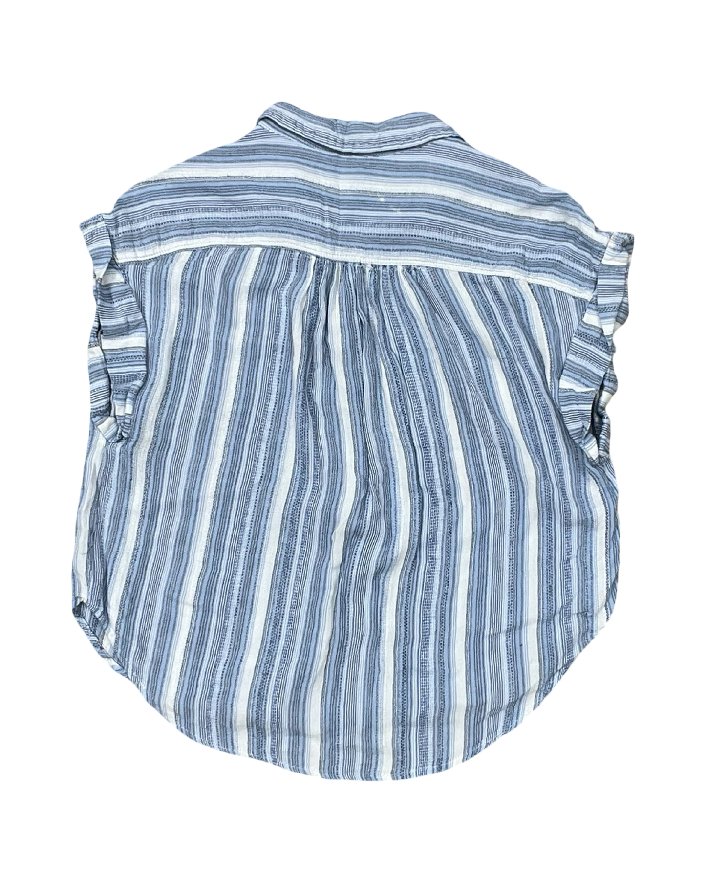 Top Ss By Clothes Mentor In Blue & White, Size:M