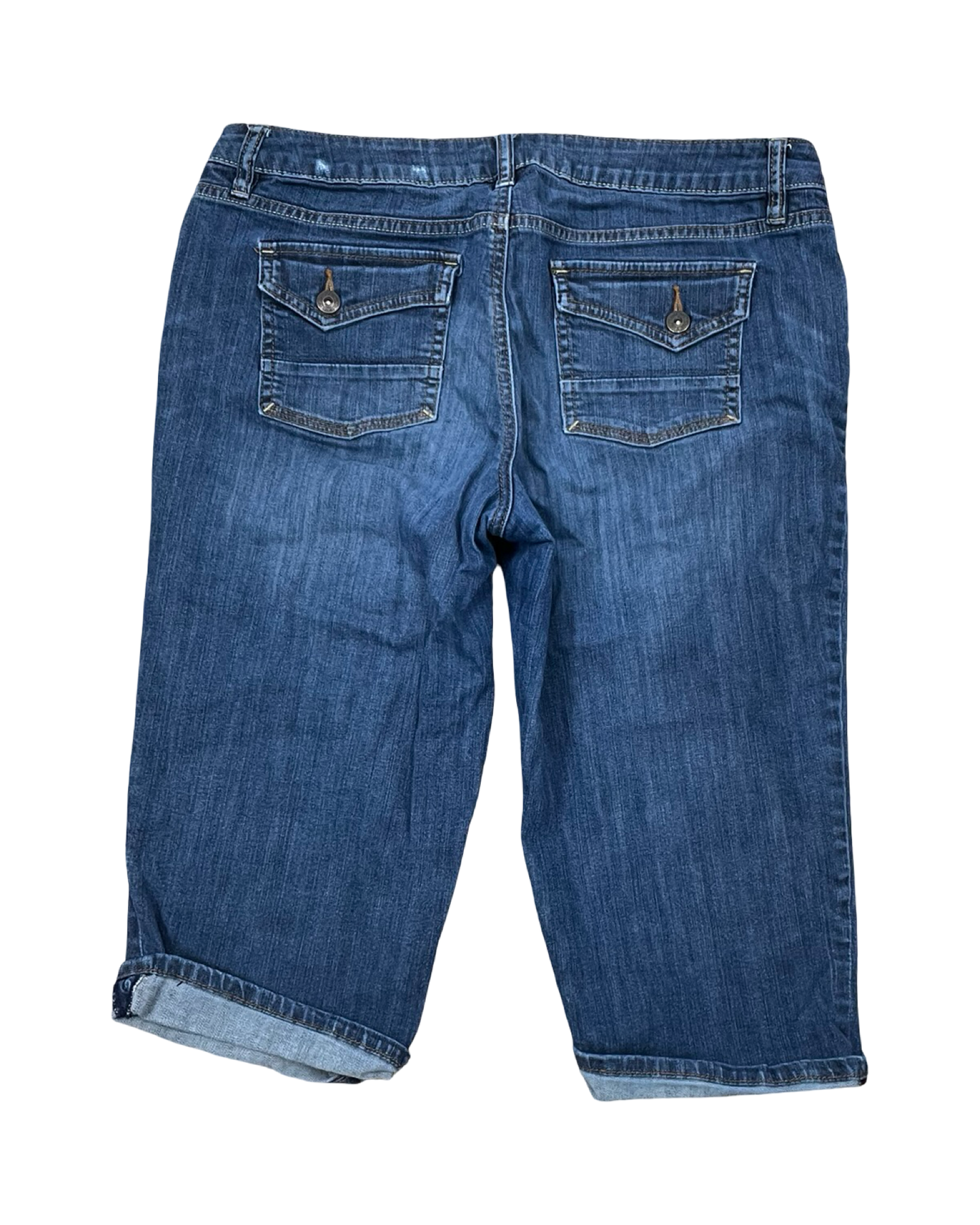 Jeans Cropped By Apt 9 In Blue Denim, Size:12