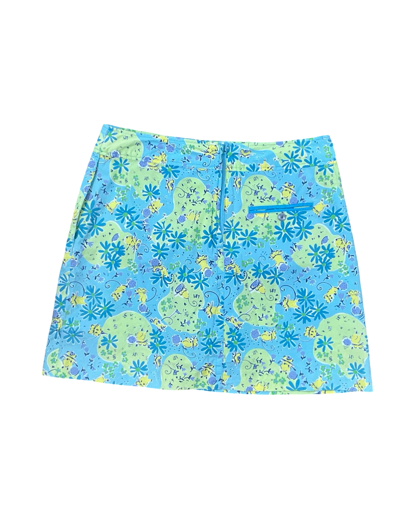 Skirt Designer By Lilly Pulitzer In Blue & Yellow, Size:S