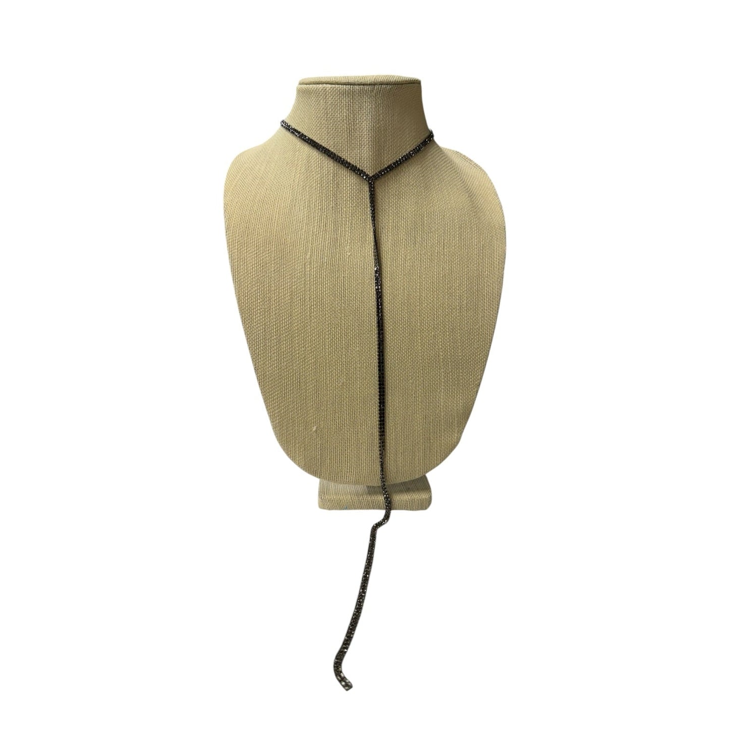 Necklace Lariat & Y-Drop By Express In Taupe