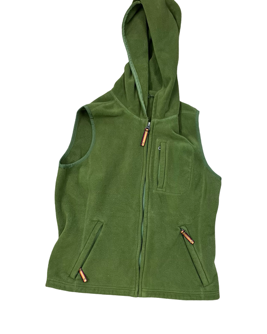 Vest Fleece By Eddie Bauer In Green, Size:M