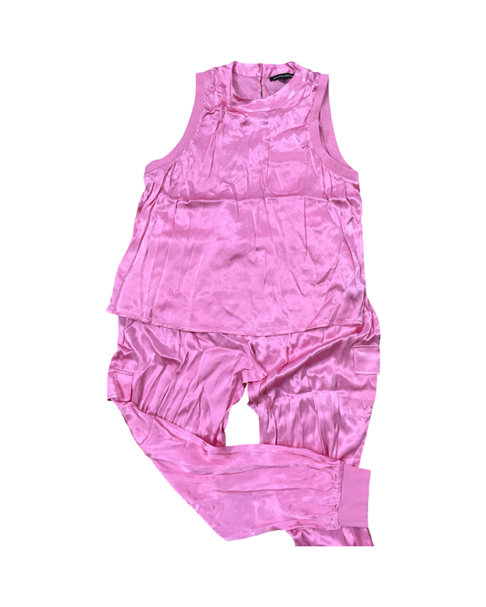 Lounge Set Pants By Boston Proper In Pink, Size:L