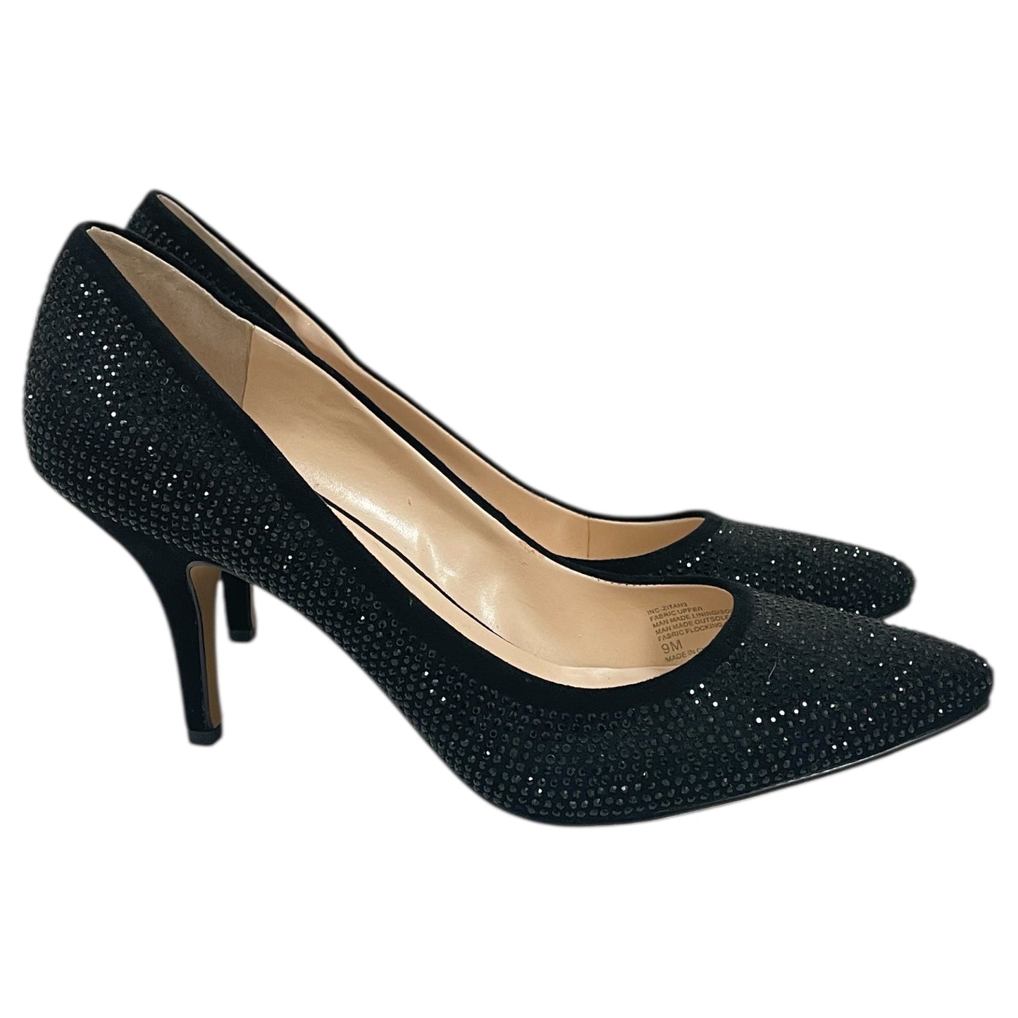 Shoes Heels Platform By Inc In Black, Size:9