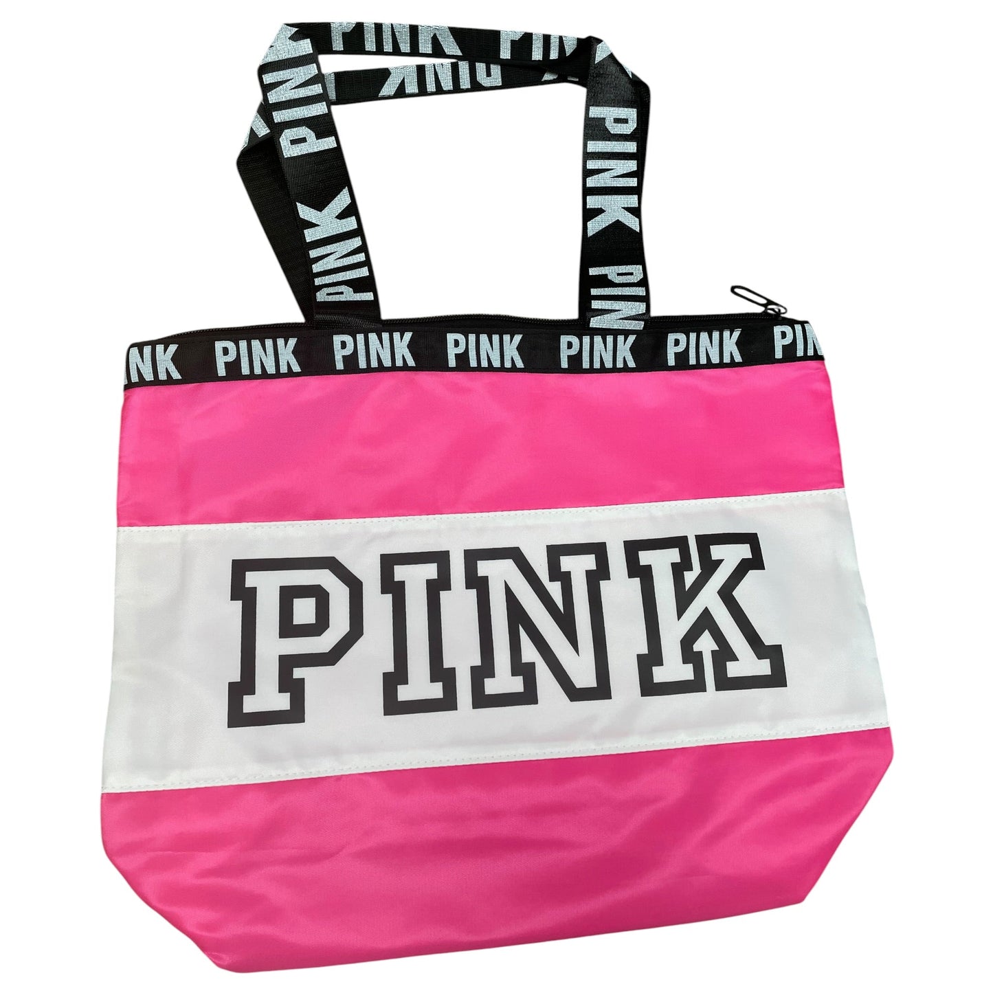 Tote By Pink In Pink & White, Size:Large