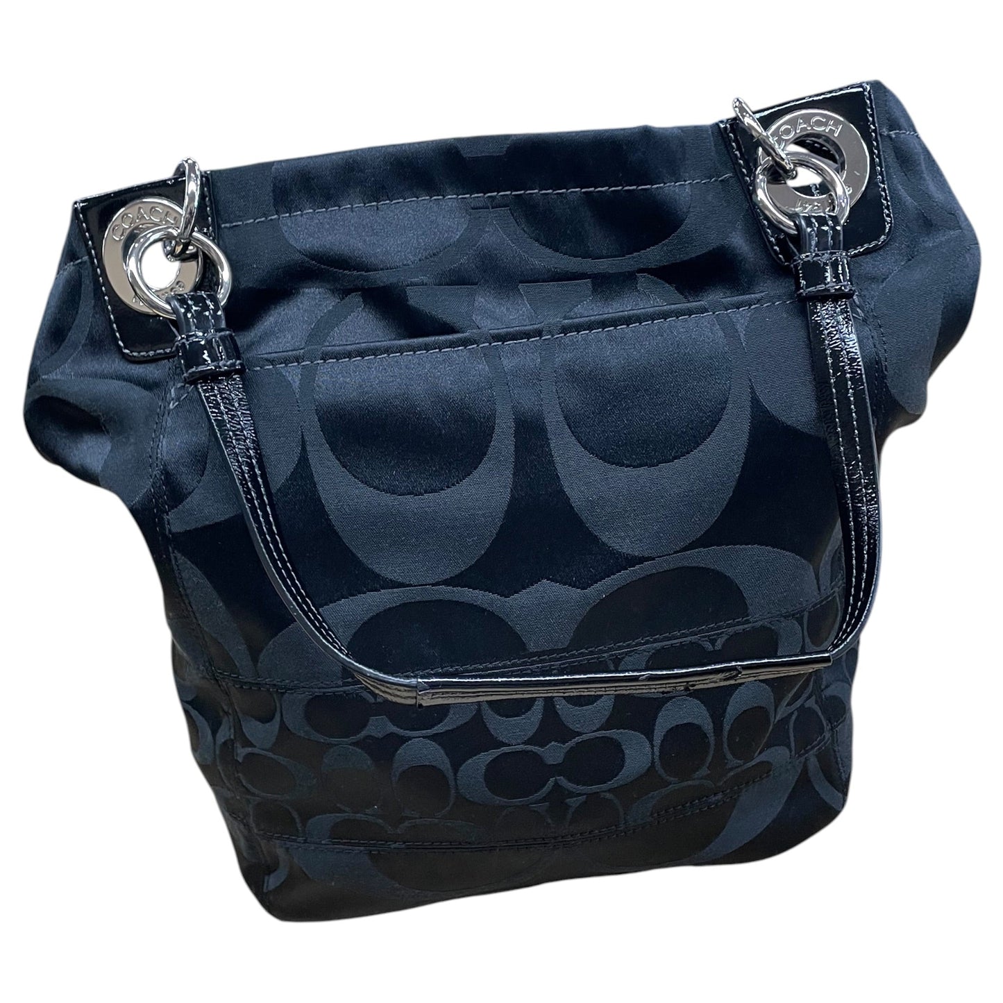 Handbag Designer By Coach In Black, Size:Large