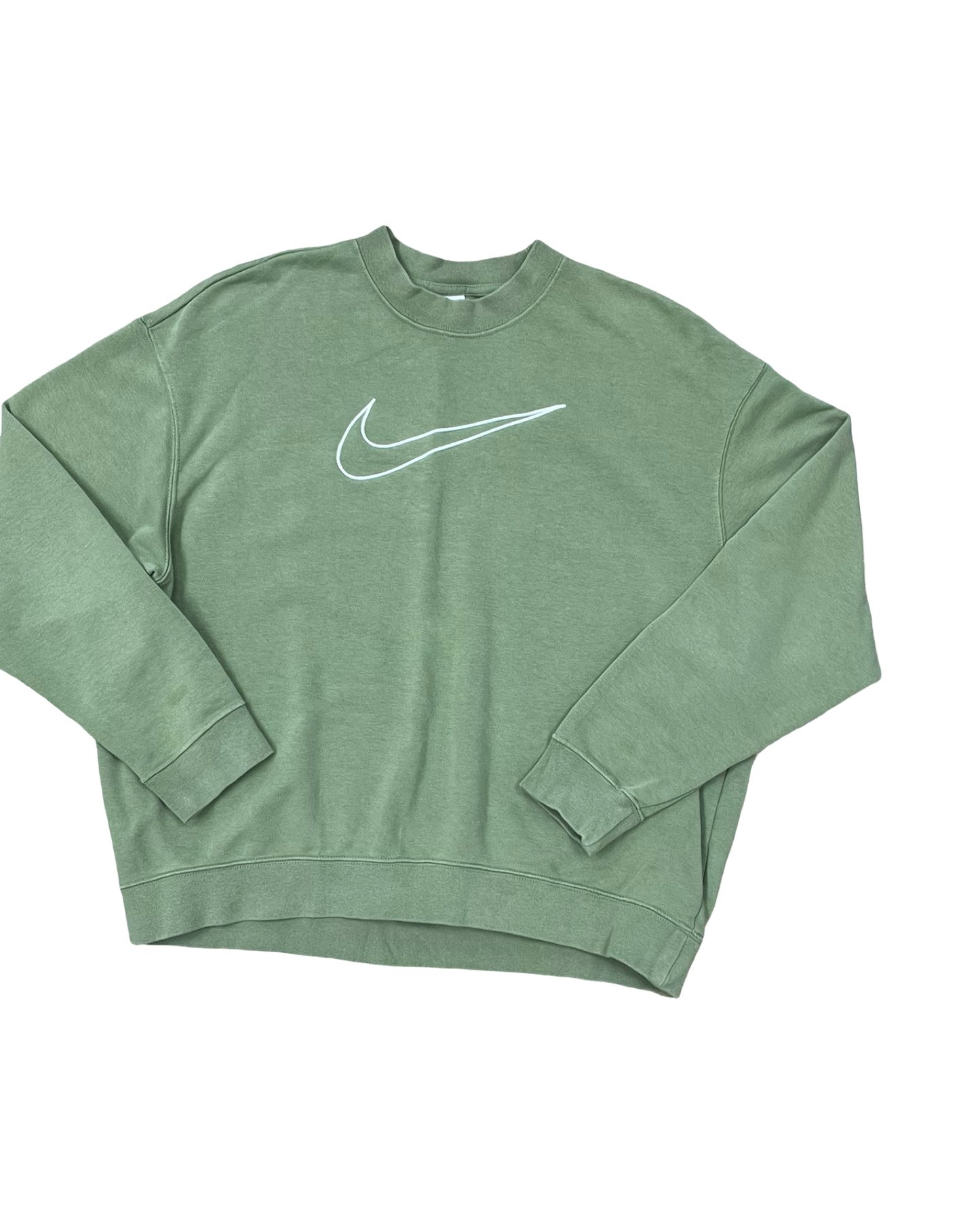 Athletic Sweatshirt Crewneck By Nike In Green, Size:S